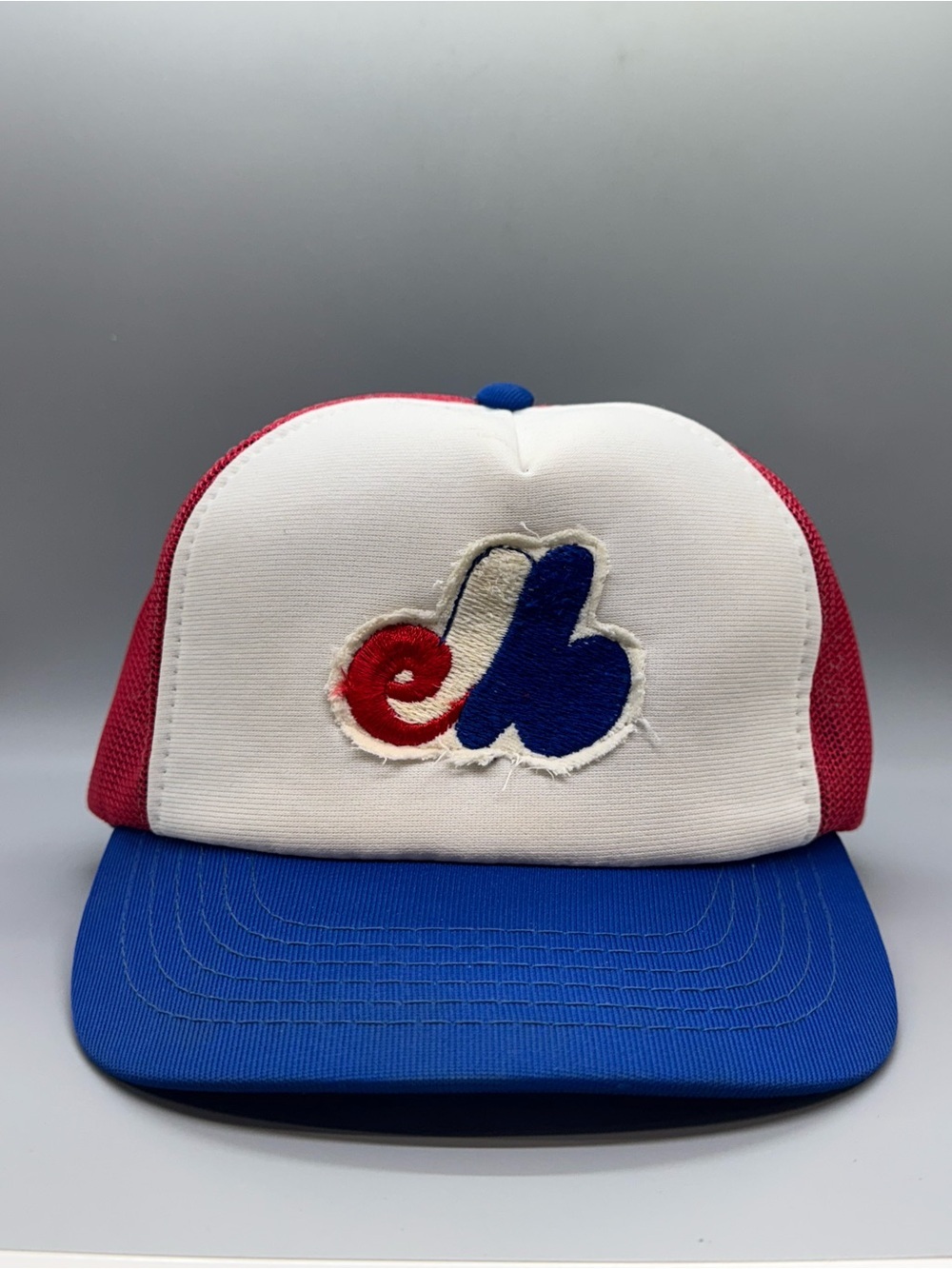 Vintage 1980’s Montreal Expos Trucker Hat Licensed MLB Cap – Made in Korea